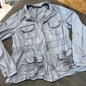 Maurices Charcoal Jacket with Flap Pockets. Light weight. Lightly worn.
